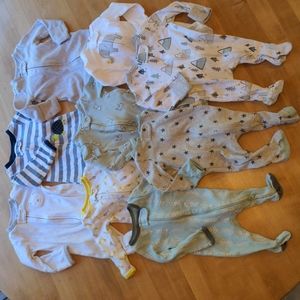 Newborn Footed Baby Pajamas Bundle